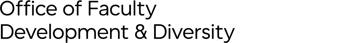 Office of Faculty Development & Diversity Wordmark