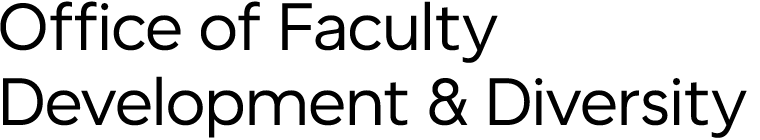 Mobile Wordmark for the Office of Faculty Development & Diversity